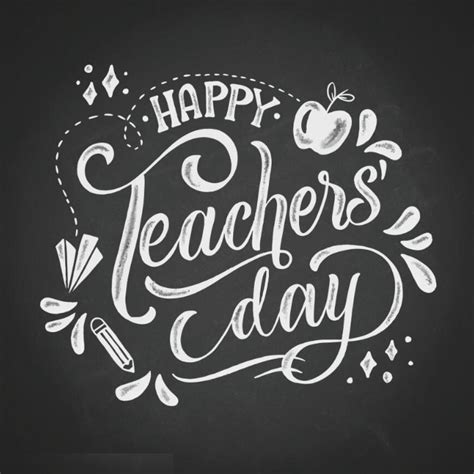 Happy teachers day lettering design Template | PosterMyWall