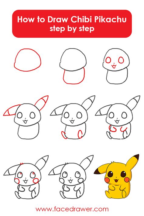 Learn How to Draw Chibi Pikachu Step by Step Drawing Tutorial