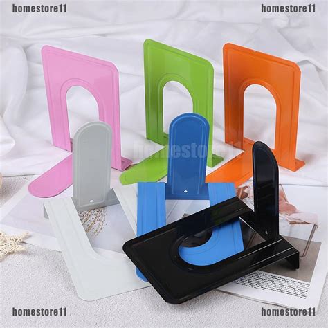 Colourful Heavy Duty Metal Bookends Book Ends Office Stationery ...