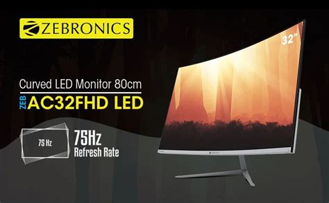 IPS Zebronics 32" Curved LED Monitor, Model Name/Number: A32FHD, Screen Size: 32 Inch at Rs ...