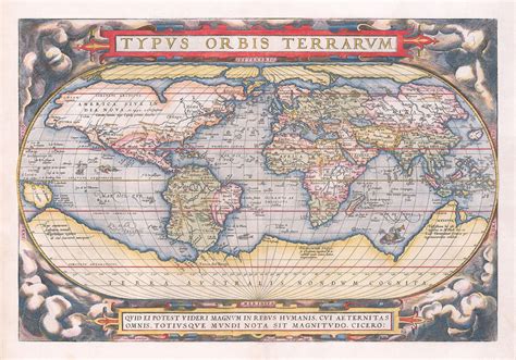 Old World Map 1570 the First World Atlas by Abraham - Etsy