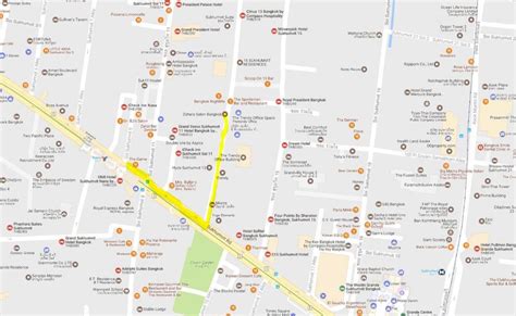 Sukhumvit bangkok map - Map of sukhumvit bangkok (Thailand)