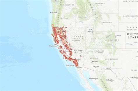 California, USA Fire History from 1950 to 2007 | Data Basin