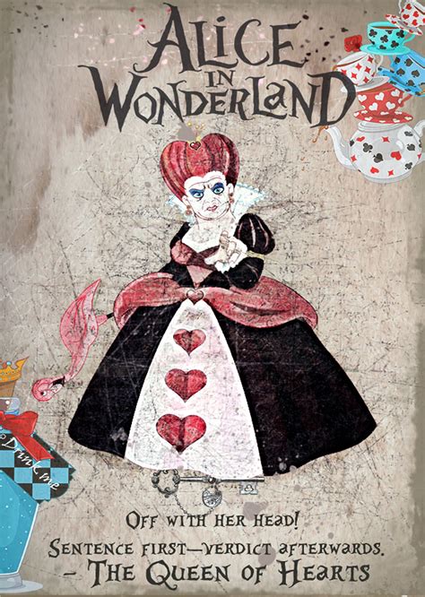 Alice in Wonderland Queen of Hearts Fridge Magnet Non-scratch - Etsy UK