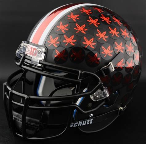 Ohio State Buckeyes Speeflex Rear Bumper Football Helmet Decal Chrome ...