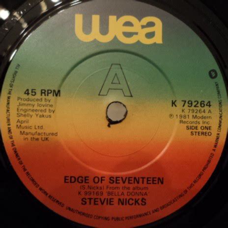 Stevie Nicks - Edge Of Seventeen (1982, Vinyl) | Discogs