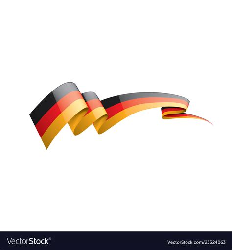 Germany flag on a white Royalty Free Vector Image