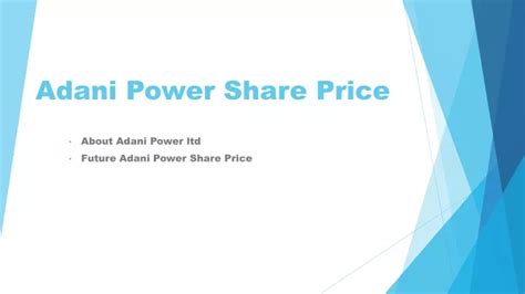 PPT - Adani Power Share Price | Motilal Oswal PowerPoint Presentation, free download - ID:11909832