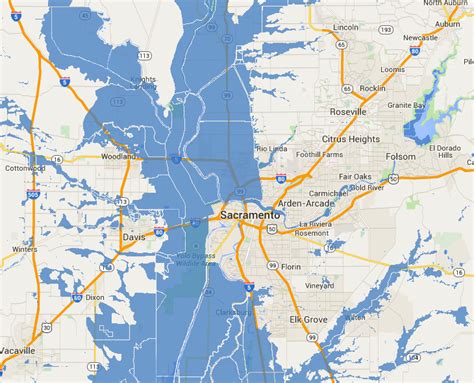 File:Sacramento, California FEMA 100-year flood plain.png - Ballotpedia