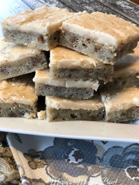 Banana Bread Brownies with Brown Butter Frosting - Maria's Mixing Bowl