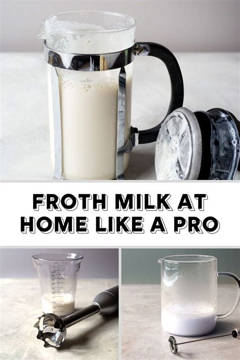 4 Ways to Froth Milk at Home | Frothing milk, Easy coffee recipes, Milk foam