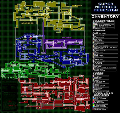 Super Metroid Redesign Map - Living Room Design 2020