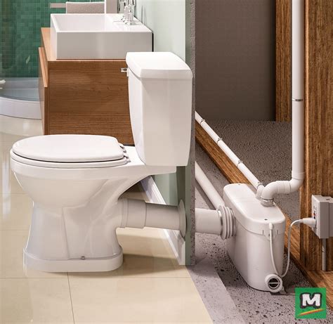 Install a basement bathroom without the need to break concrete! The SaniPro Macerati… | Basement ...