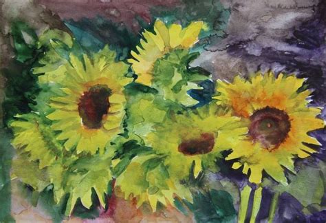 Sunflower fields Painting | Sunflower fields, Nature paintings, Field paint