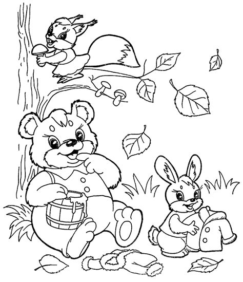 Forest Friends Coloring Pages Coloring Pages