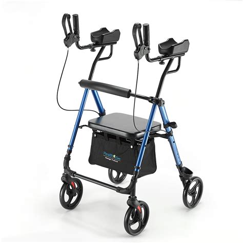 Buy Health Line Massage Products Up Rollator Walker, Up Rollator with Armrest，Tall Folding ...