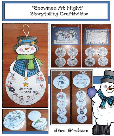 Snowmen At Night Writing Prompt Crafts | Snowmen at night, Snowmen ...