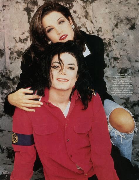 Lisa Marie Presley Michael Jackson, Premières photos d'amoureux - Paris Match, 25 août 1994 - On ...