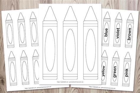 Free Printable Crayon Templates - The Artisan Life