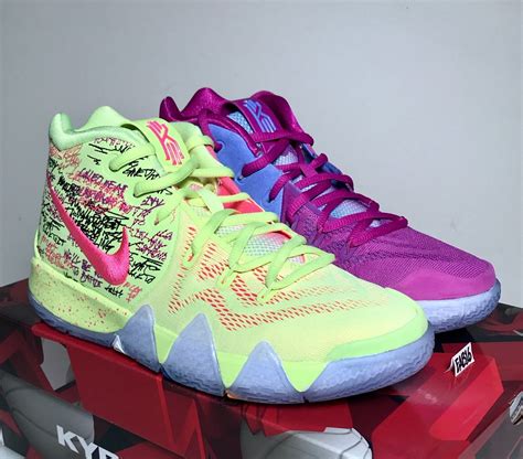 Nike Kyrie Irving 4 IV CONFETTI Purple and Yellow Multi Color Mens GS Kids Boys | Nike, Kyrie ...