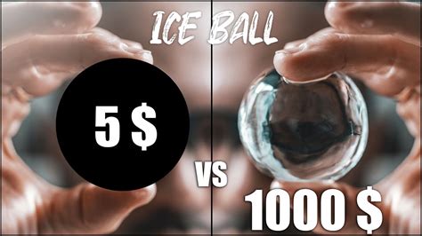 How to make clear ice ball - 5$ ice mold vs 1000$ ice press - YouTube