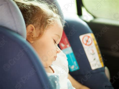 Safety Concept of baby in car seat - stock photo | Crushpixel