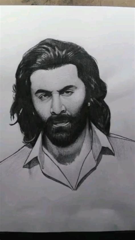 Animal Movie Ranbir Kapoor look Drawing ️