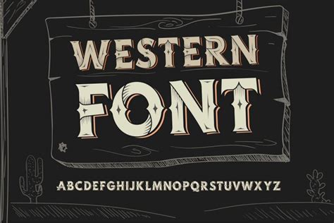 23 Cowboy Western Fonts for Old West Designs | Design Inspiration