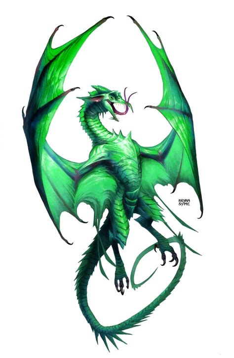 Emerald Dragon by BryanSyme on DeviantArt | Emerald dragon, Fantasy ...