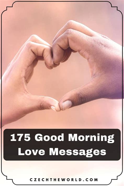 175 Good Morning My Love Messages (to Please Your Darling)