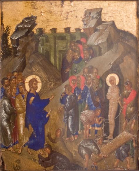 Raising of Lazarus Icon: Symbolic Concept | Russian Icon Collection