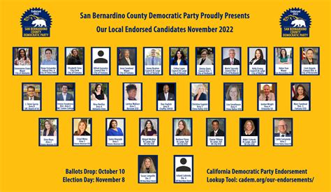 General Election Candidate Endorsements – San Bernardino County ...