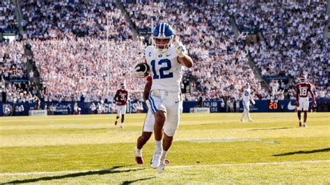 BYU WR Puka Nacua Scores Third TD Against Arkansas