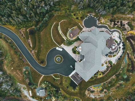 Aerial View of a Mansion · Free Stock Photo