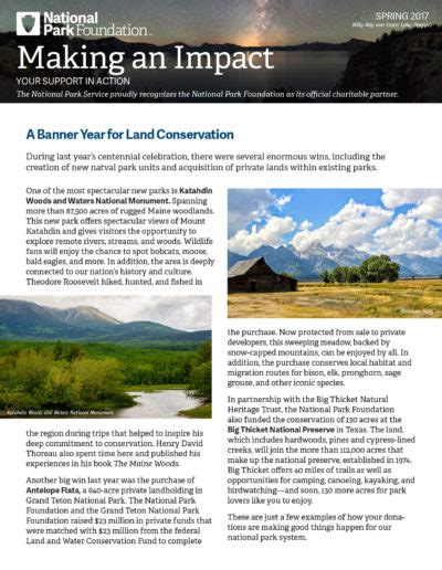 National Park Foundation - Impact Communications