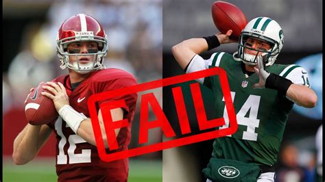 10 Alabama QBs That Were GREAT In College, But BUSTS In The NFL - YouTube