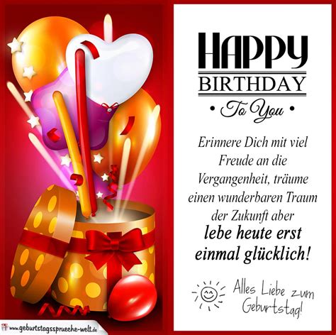 Alles Liebe zum Geburtstag mit Spruch - Geburtstagssprüche-Welt