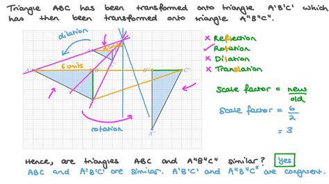 Question Video: Using Transformations to Determine Similarity | Nagwa