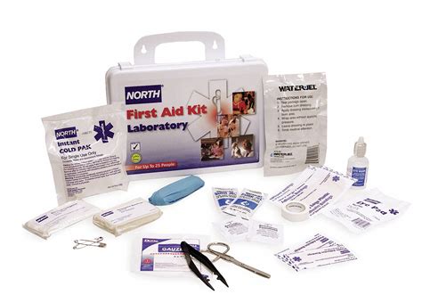 First Aid Kit, Kit, Plastic, Laboratory, 25 People Served per Kit - Grainger