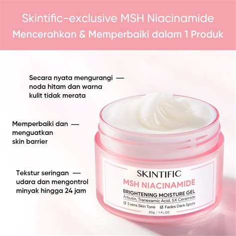 Skintific Niacinamide Brightening Moisturizer Glowing Moisture Gel 30g/moisturizing Gel | Shopee ...