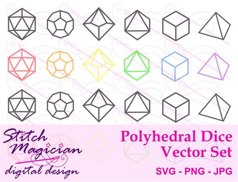 Polyhedral Dice Vector at Vectorified.com | Collection of Polyhedral ...