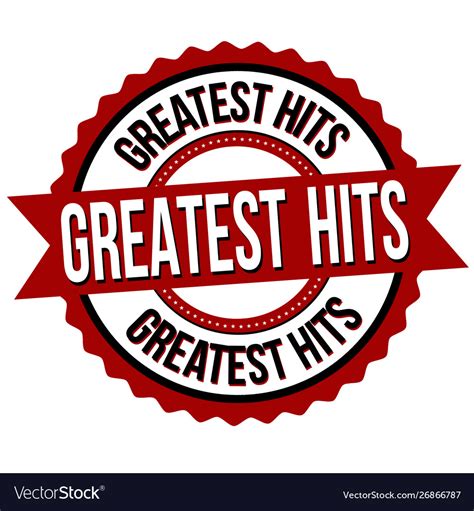 Greatest hits sign or stamp Royalty Free Vector Image