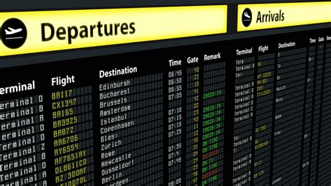 Arrival Departure Board Stock Footage Video - Shutterstock