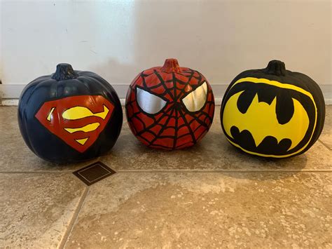 Superhero Pumpkin Carving