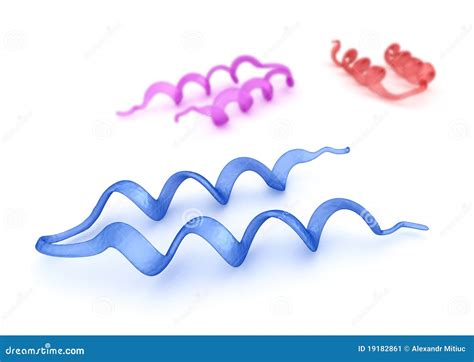 Protein 3D model stock illustration. Illustration of helix - 19182861