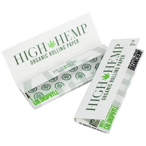 High Hemp® - Organic Rolling Paper - 1¼ Size - Rolling Papers - Smoking Accessories -The ...