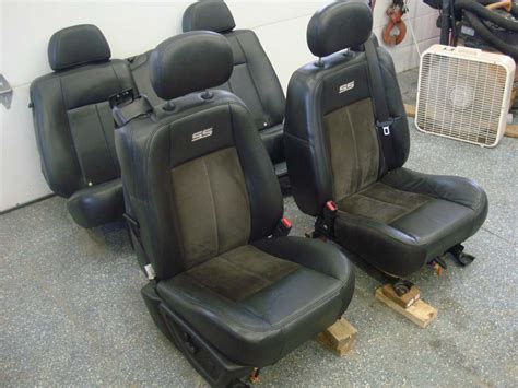 06-09 Trailblazer SS Leather Heated Power Seats Suede Inserts Lumbar Black 07 08