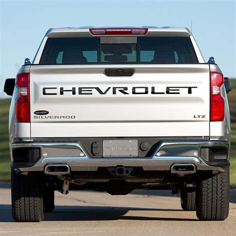 Black Chevrolet Tailgate Letters - Stamped | Silverado 2500 2020-2021