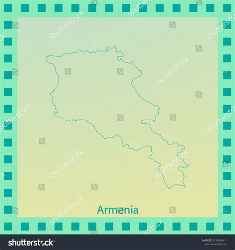 Armenia Outline Map Stock Vector (Royalty Free) 1273669411 | Shutterstock