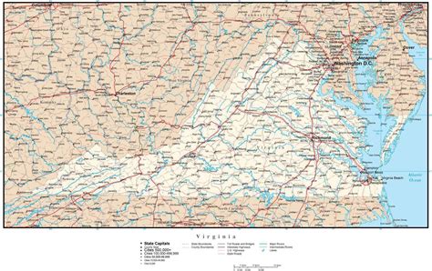 Virginia County Map With Roads - Living Room Design 2020